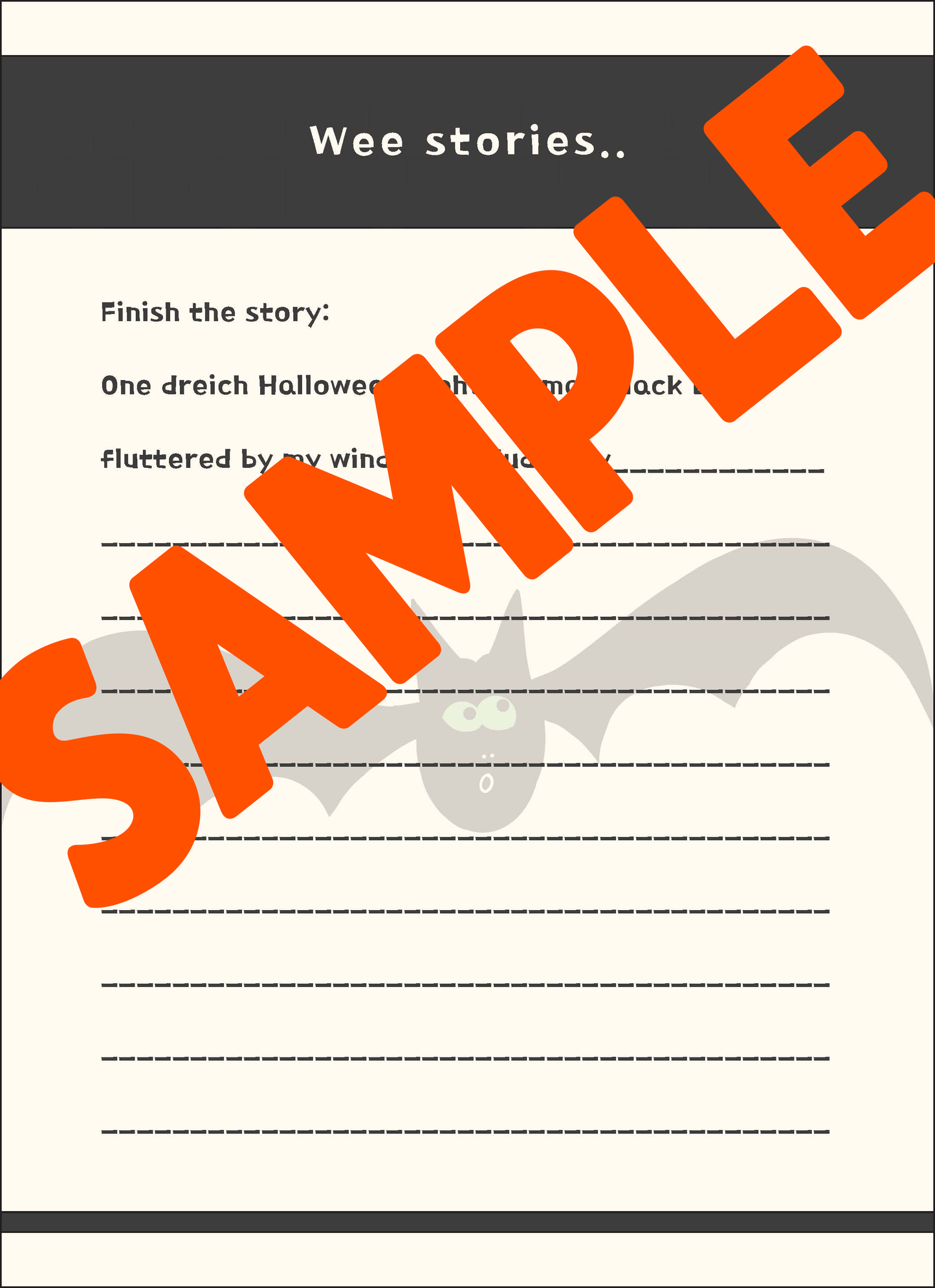 Halloween Analogue Activity Pack (Digital Download)