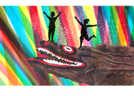 Giclée Art Print | Millport Crocodile Rock (Rainbow)