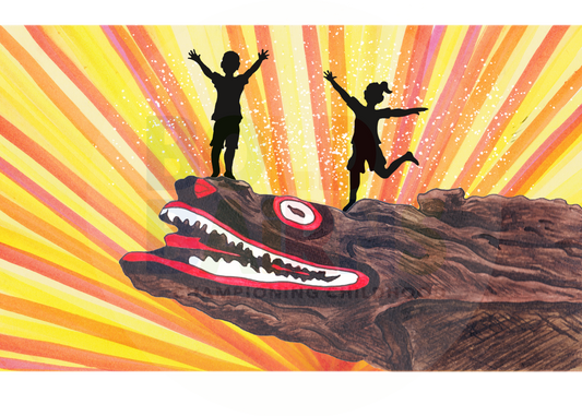 Giclée Art Print | Millport Crocodile Rock (Yellow)
