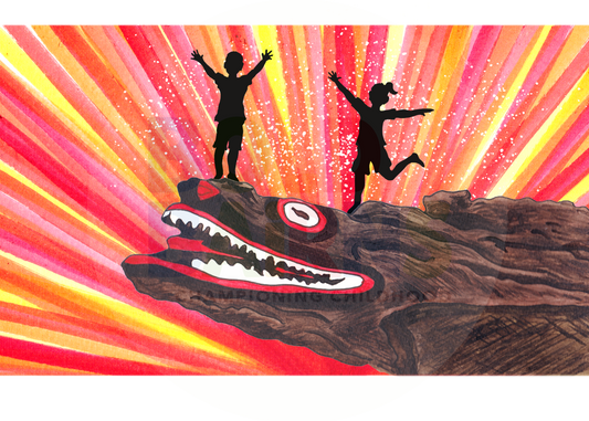 Giclée Art Print | Millport Crocodile Rock (Red)
